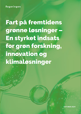 I et nyt udspil lægger regeringen op til at afsætte mindst 15 milliarder kroner til grøn forskning og innovation frem mod 2030. Samtidig vil regeringen gøre det lettere at få nye grønne teknologier og løsninger fra laboratoriet og ud i samfundet.