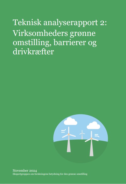 Teknisk analyserapport 2 fra Ekspertgruppen om forskningens betydning for den grønne omstilling.
