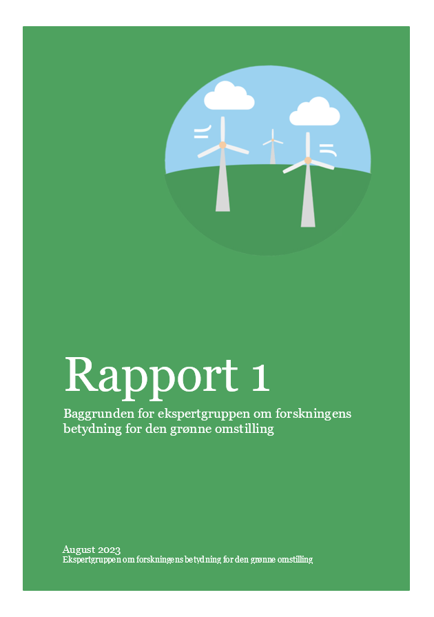 Ekspertgruppen om forskningens betydning for den grønne omstilling blev nedsat af regeringen i 2022. Ekspertgruppen har her udarbejdet deres første rapport.